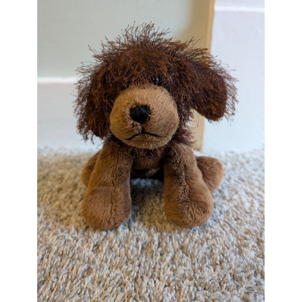 Ganz Webkinz Brown Dog Plush Toy Kids Shaggy Puppy HM195 Y2K Collectible